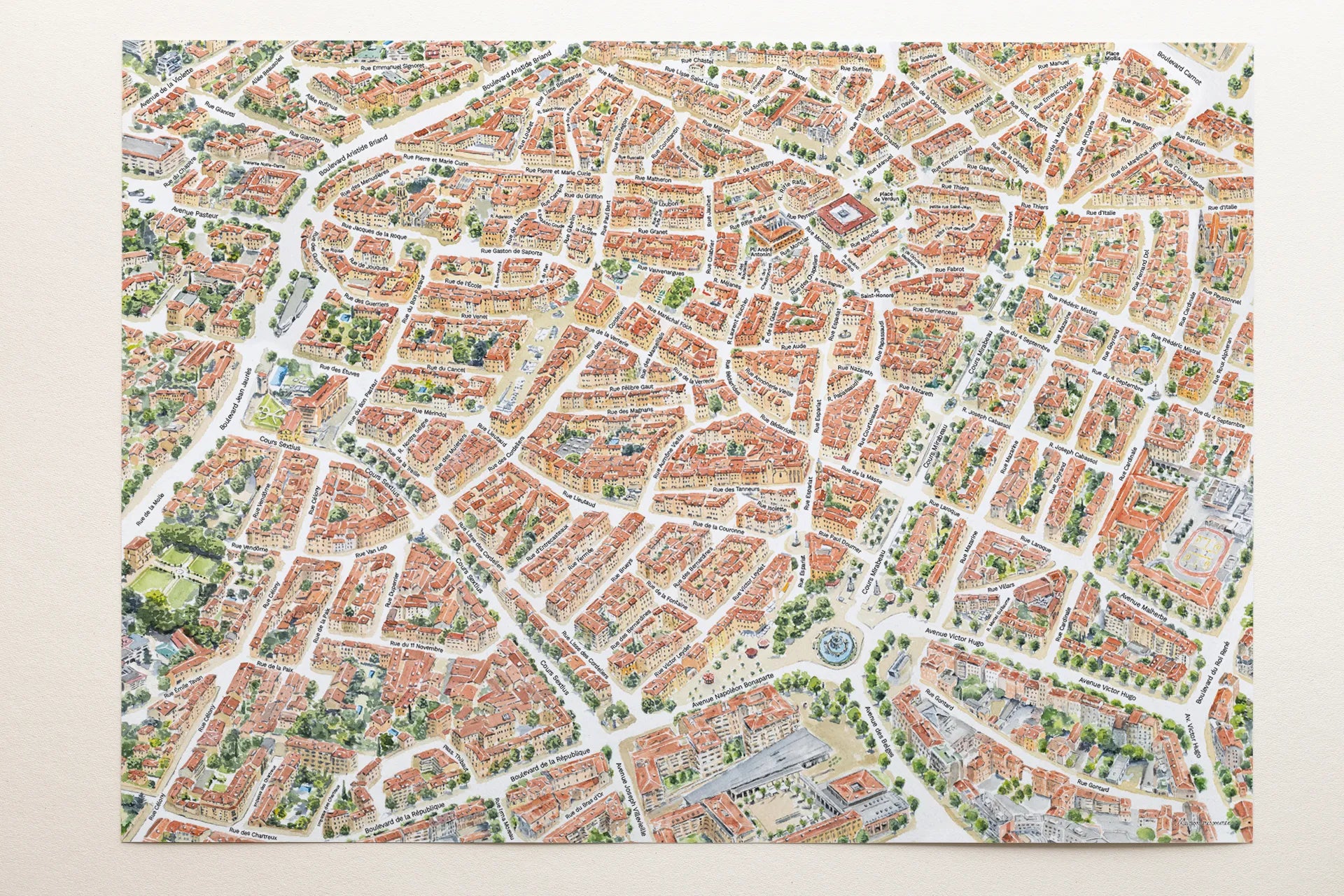 Cartographie — Centre-ville d'Aix-en-Provence