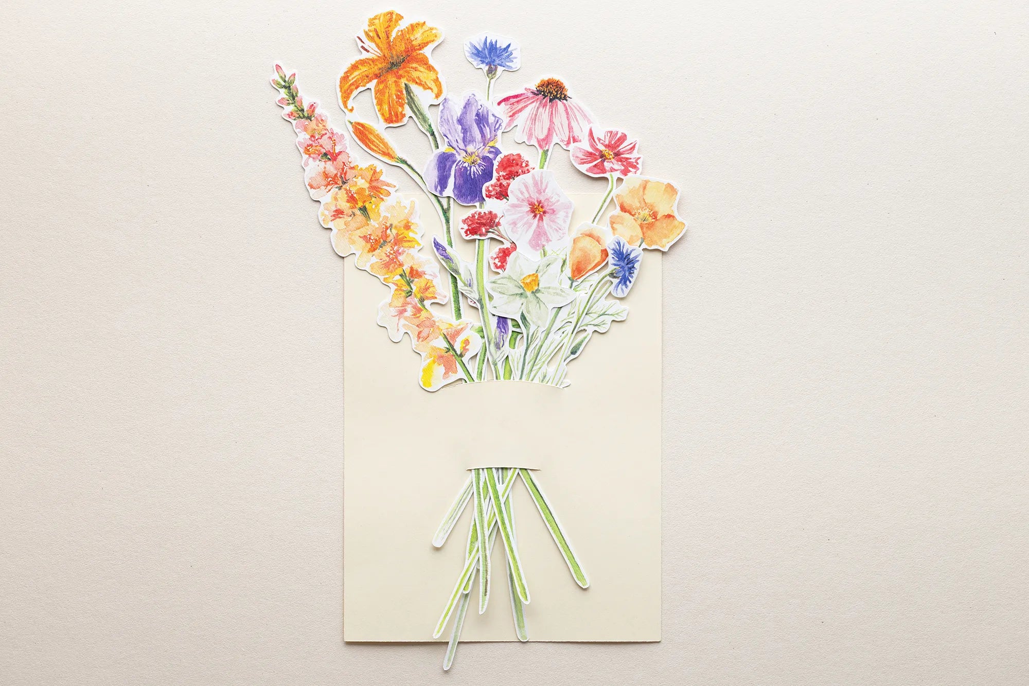 Grand bouquet de fleurs à l'aquarelle 💐